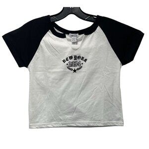 Rue 21 - Women's Short Sleeves T-Shirt - Graphic Tee - White - Large